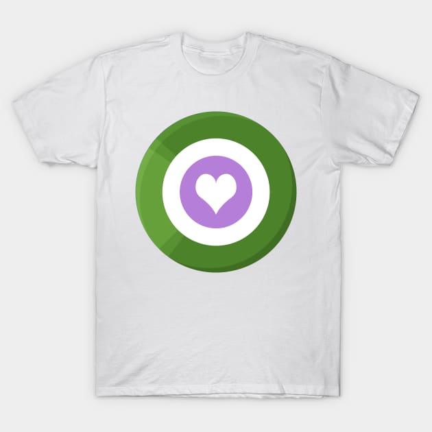 Pride Shield - Genderqueer Flag T-Shirt by talenlee